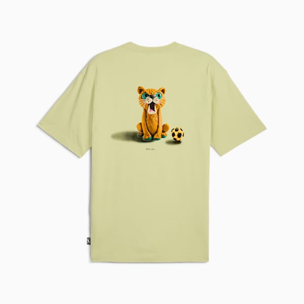Playera Graphics "The Cat" para hombre, Pistachio Green, extralarge
